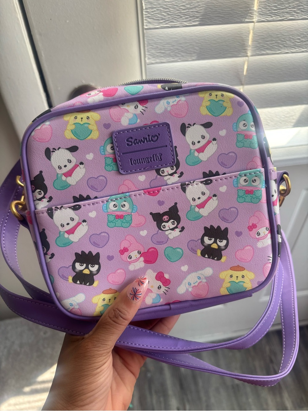 Loungefly Lavender Sanrio Character Crossbody Bag - Picture 1 of 7